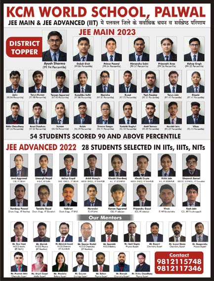 52 students scored 90 and above percentile in JEE MAIN 2023